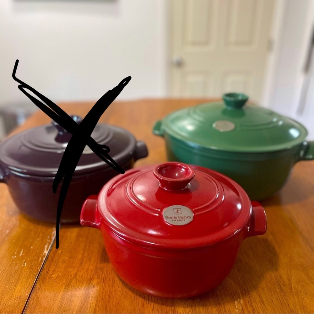 COPY - COPY - COPY - Emile Henry France Ceramic Dutch Oven Pots